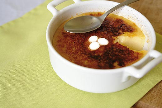 Crème brûlée with Petits Anis