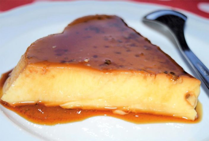 Crème caramel with Petits Anis